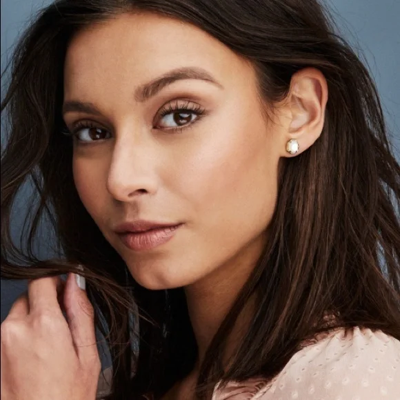 Kendra Scott Logan Earrings - Gold & Pink - Picture 5 of 5